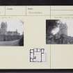 Dundee, Caird Park, Mains Castle, NO43SW 18, Ordnance Survey index card, Recto