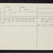Dundee, Seagate, Cross Well, NO43SW 21, Ordnance Survey index card, Recto