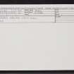 Dundee, Seagate, Cross Well, NO43SW 21, Ordnance Survey index card, Recto