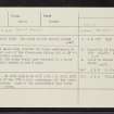 Dundee, Barrack Street, The Howff, NO43SW 22, Ordnance Survey index card, Recto