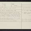 Dundee, 5, 7 Whitehall Street, NO43SW 47, Ordnance Survey index card, Recto