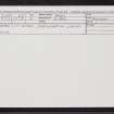 Dundee, City Square, Strathmartine Lodging, NO43SW 60, Ordnance Survey index card, Recto