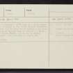 Upper Hayston, NO44NW 7, Ordnance Survey index card, Recto