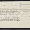 Kirkbuddo Station, NO44SE 21, Ordnance Survey index card, Recto