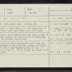 Hare Cairn, NO44SE 22, Ordnance Survey index card, Recto