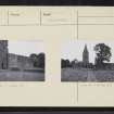 Restenneth Priory, NO45SE 10, Ordnance Survey index card, Recto