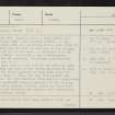Lunanhead, NO45SE 11, Ordnance Survey index card, page number 1, Recto