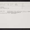 Lunanhead, NO45SE 11, Ordnance Survey index card, Recto