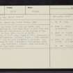 Lunanhead, NO45SE 12, Ordnance Survey index card, Recto