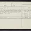 Brandy Den, NO46SE 4, Ordnance Survey index card, Recto