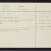 Easter Memus, NO46SW 6, Ordnance Survey index card, Recto