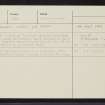 Water Of Saughs, NO47SE 2, Ordnance Survey index card, Recto