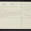 Burnfoot, NO48SE 4, Ordnance Survey index card, Recto
