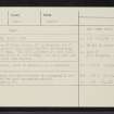 Glen Mark, NO48SW 1, Ordnance Survey index card, Recto