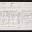 Glentanar, NO49NE 2, Ordnance Survey index card, page number 1, Recto