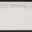Vat Burn, NO49NW 10, Ordnance Survey index card, Recto