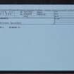 Carlogie, NO53NE 25, Ordnance Survey index card, Recto