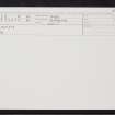 Cononsyth House, NO54NE 38, Ordnance Survey index card, Recto