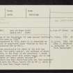 Dunnichen, NO54NW 2, Ordnance Survey index card, page number 1, Recto