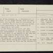 Nechtansmere, NO54NW 12, Ordnance Survey index card, Recto