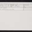 Elliot Water, NO54SE 7, Ordnance Survey index card, Recto