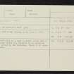 St Murdoch's Well, NO55NE 18, Ordnance Survey index card, Recto