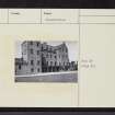 Careston Castle, NO55NW 2, Ordnance Survey index card, Recto