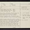 Aberlemno, NO55NW 8, Ordnance Survey index card, page number 1, Recto