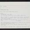 Montreathmont Moor, NO55SE 12, Ordnance Survey index card, Recto