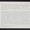 Montreathmont Moor, NO55SE 12, Ordnance Survey index card, Recto