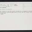 White Caterthun, NO56NW 17, Ordnance Survey index card, Recto