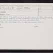 Brechin, NO56SE 25, Ordnance Survey index card, Recto