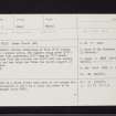 Colmeallie, NO57NE 3, Ordnance Survey index card, page number 1, Recto