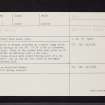 Mile Cairn, NO58SW 1, Ordnance Survey index card, Recto