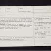 Kincardine O'Neil, NO59NE 6, Ordnance Survey index card, Recto