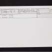 Gibbet Stone, NO59NE 28, Ordnance Survey index card, Recto