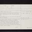 Gibbet Stone, NO59NE 28, Ordnance Survey index card, page number 1, Recto