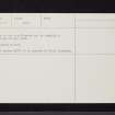 Gibbet Stone, NO59NE 28, Ordnance Survey index card, page number 2, Verso