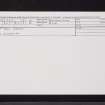 Kill Dordy, NO59NE 29, Ordnance Survey index card, Recto