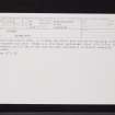 Finzean, Bucket Mill, NO59SE 9, Ordnance Survey index card, Recto