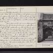 Balcomie Castle, NO60NW 4, Ordnance Survey index card, page number 2, Verso