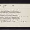 Ethie Castle, NO64NE 6, Ordnance Survey index card, page number 2, Verso