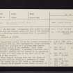West Mains Of Ethie, NO64NE 8, Ordnance Survey index card, page number 1, Recto