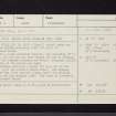 Kinblethmont, NO64NW 12, Ordnance Survey index card, Recto