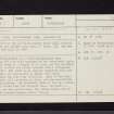 Kinblethmont, NO64NW 13, Ordnance Survey index card, Recto