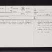 Balneaves Cottage, NO64NW 28, Ordnance Survey index card, page number 1, Recto