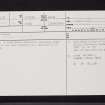 Douglasmuir, NO64NW 35, Ordnance Survey index card, Recto