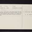 Arbroath, NO64SW 13, Ordnance Survey index card, Recto