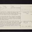 Arbroath, NO64SW 15, Ordnance Survey index card, Recto