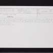Arbroath, West Port, NO64SW 73, Ordnance Survey index card, Recto